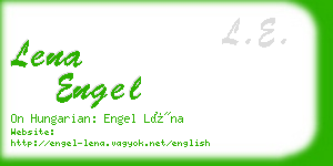 lena engel business card